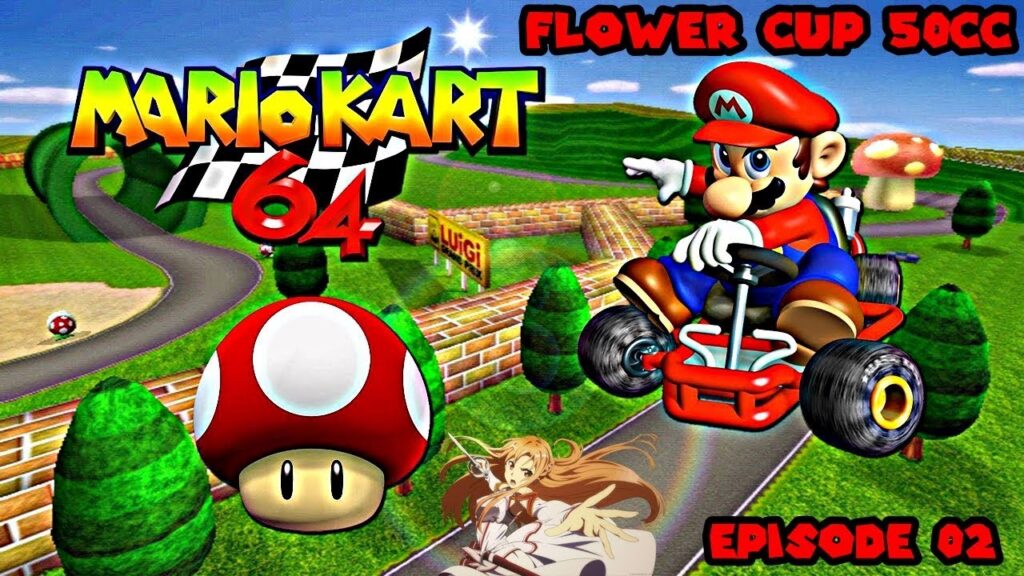 Mario Kart 64 : Flower Cup - 50CC en action