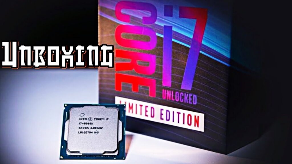 Unboxing du processeur Intel Core i7 8086K 5 GHz