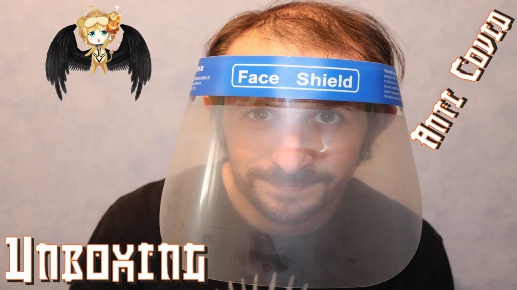 Unboxing de l'écran facial de protection anti-Covid