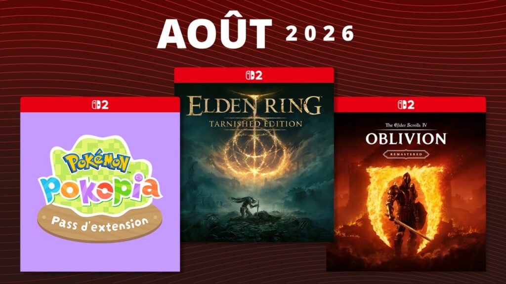 Jeux à venir – Août 2026 : Nintendo Switch et Nintendo Switch 2