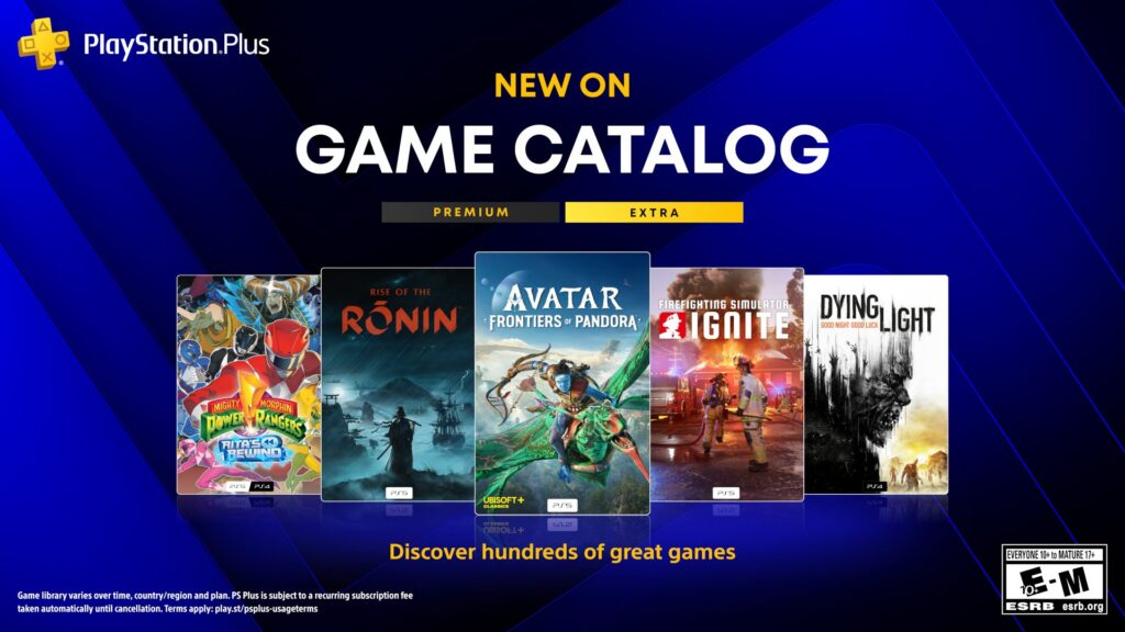 PlayStation Plus Game Catalog Juillet 2026 : Avatar Frontiers, Rise of the Ronin et plus