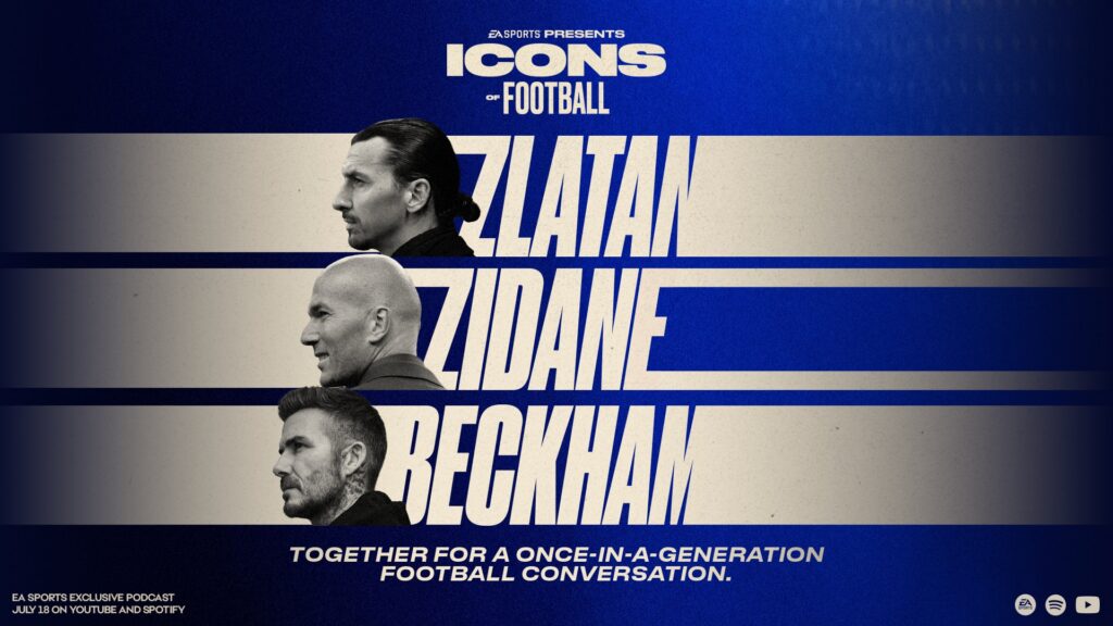 EA SPORTS™ présente Beckham, Zidane et Zlatan en conversation pour la première fois