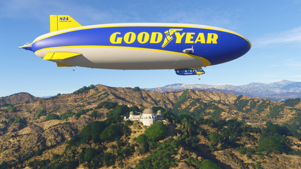 Microsoft Flight Simulator 2024 : prenez de la hauteur en pilotant le dirigeable Goodyear