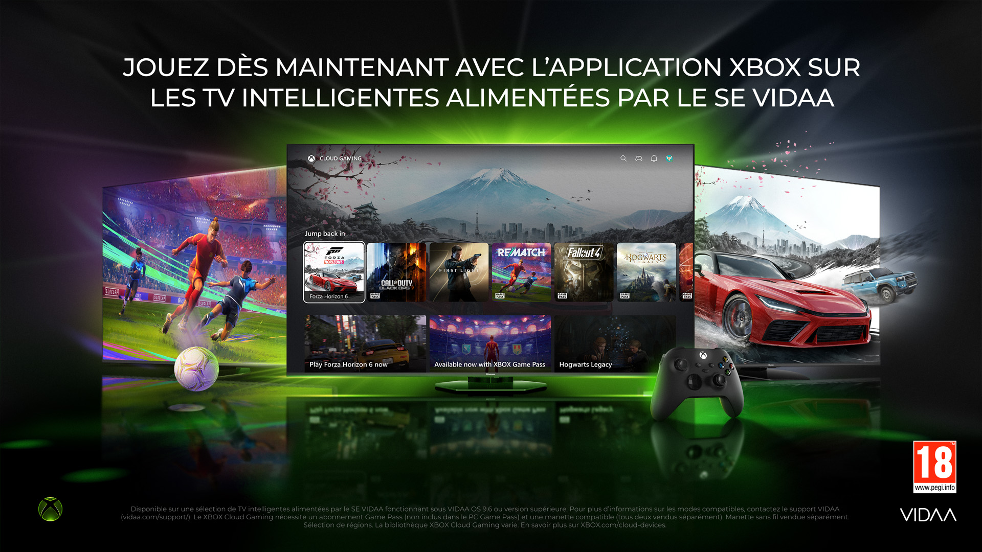 L’application XBOX disponible sur les téléviseurs Hisense et Smart TV VIDAA OS