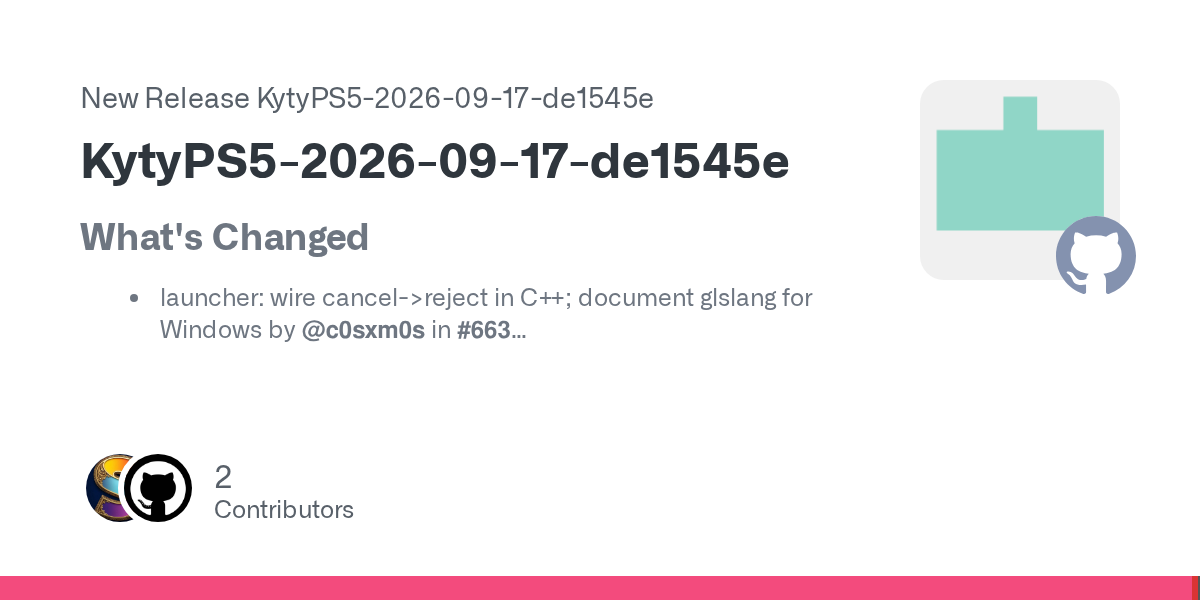 KytyPS5 lance une nouvelle version avec des améliorations et contributions de nouveaux développeurs