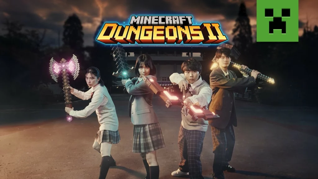 Minecraft Dungeons II : La bataille de Tokyo contre le géant creeper