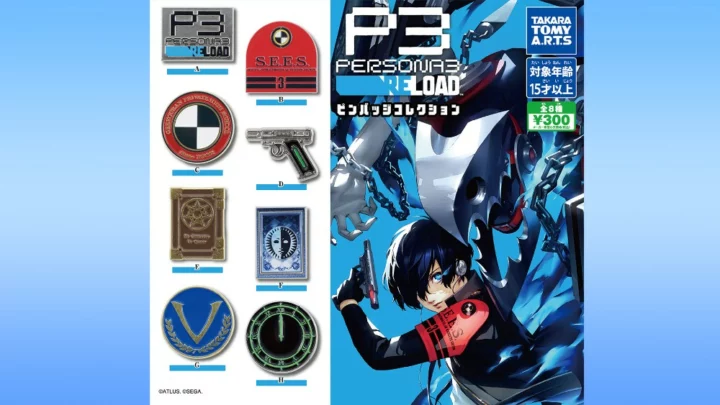 Une collection de pin badges inspirée de Persona 3 Reload dévoilée