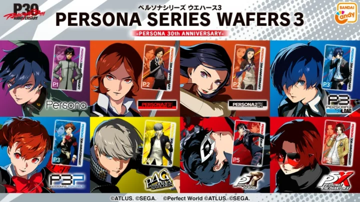 Persona 30 ans : La troisième édition de la collection Persona ウエハース sort en 2026