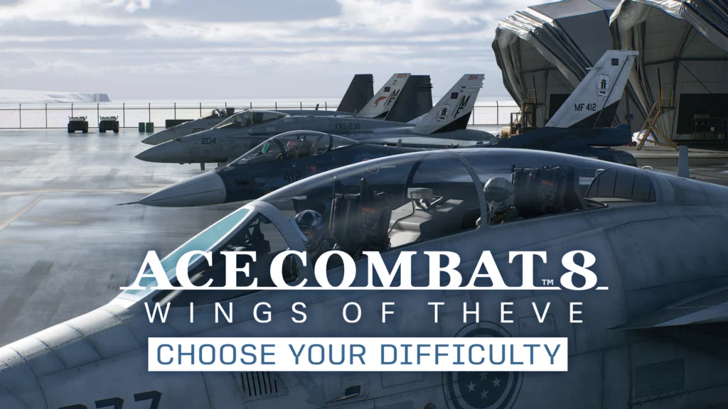Personnalisez votre difficulté et contrôle de vol dans ACE COMBAT 8