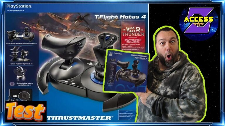 Test du joystick Thrustmaster T.Flight HOTAS 4 : performances et compatibilité