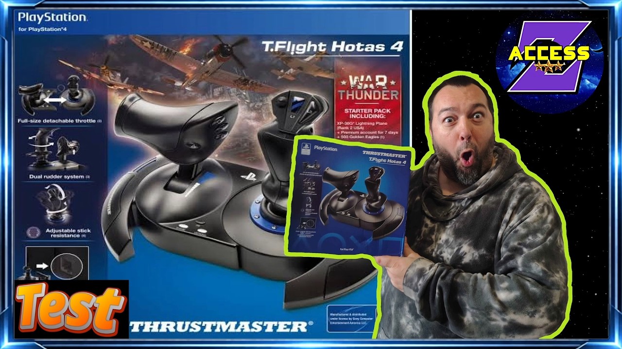 Test du joystick Thrustmaster T.Flight HOTAS 4 : performances et compatibilité